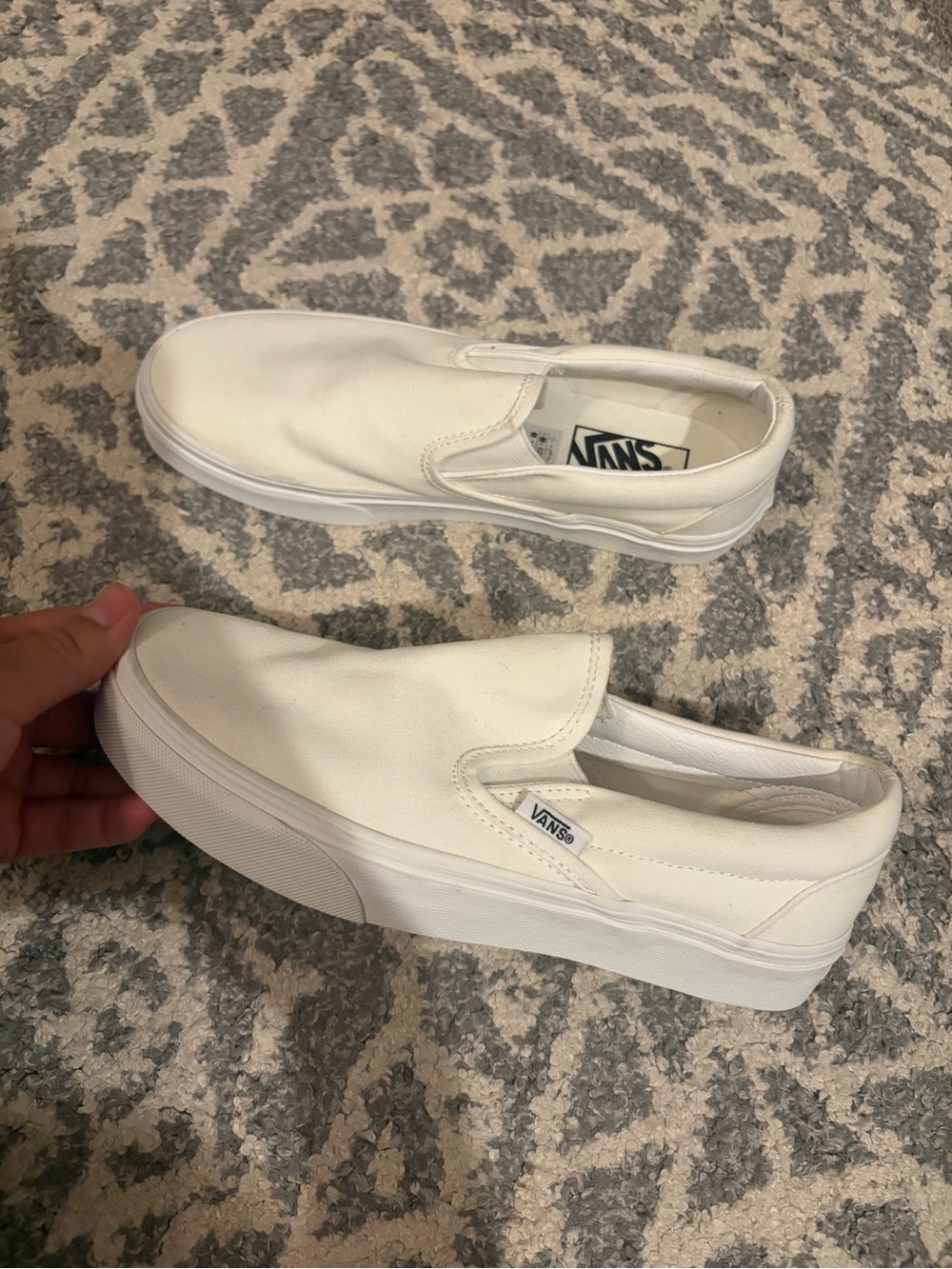Vans Classic Slip-On Shoes in White